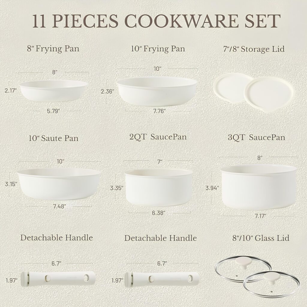 Carote 11 Piece Pots and Pans Set Delight: Upgrade Your Cookware for the Best Meals