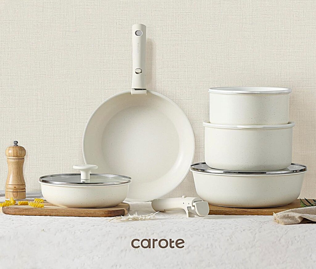 Carote 11 Piece Pots and Pans Set Delight Upgrade Your Cookware for the Best Meals